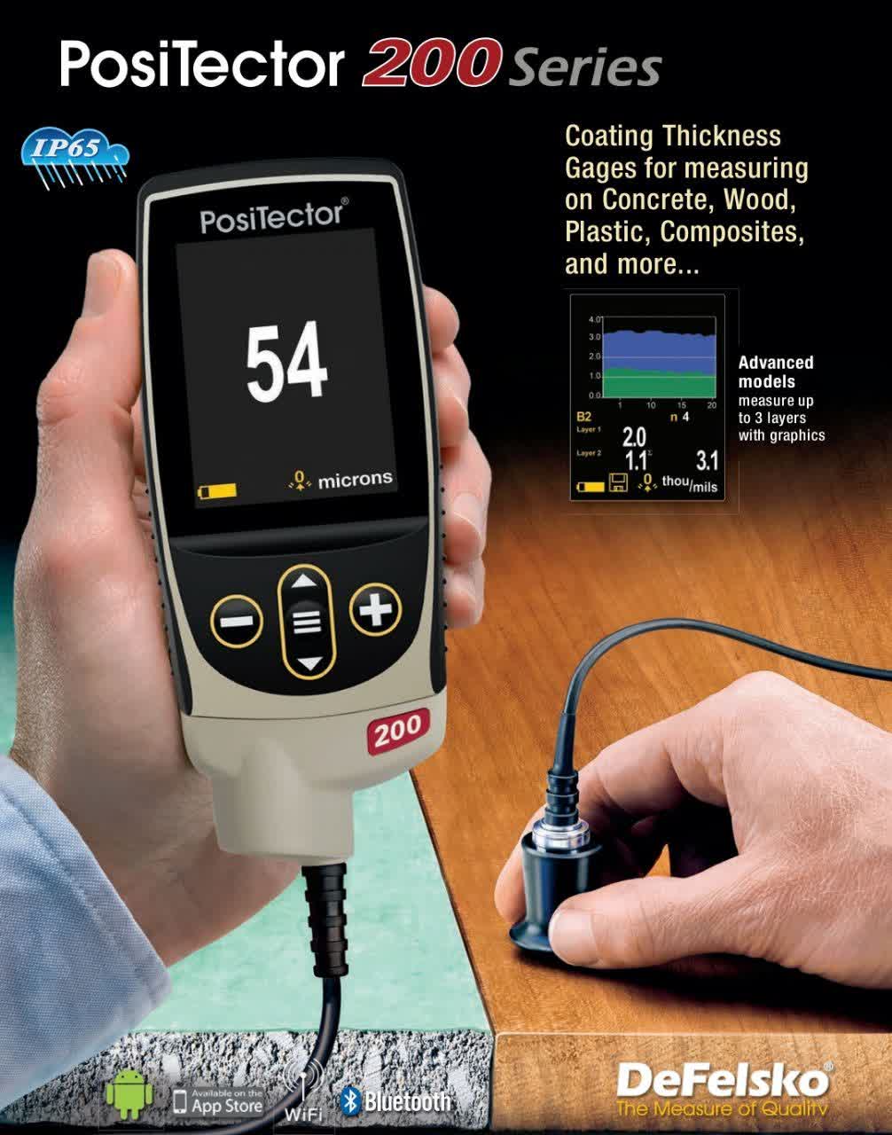 ضخامت سنج رنگ چوب،پلاستیک POSITECTOR 200 B/Std