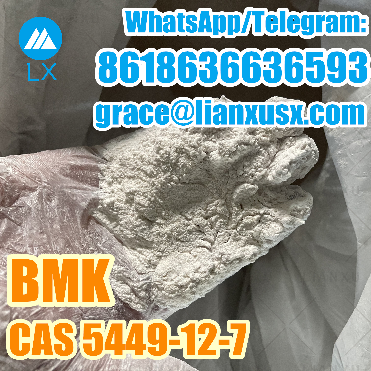 Odorless BMK White Powder CAS 5449-12-7 Lianxu