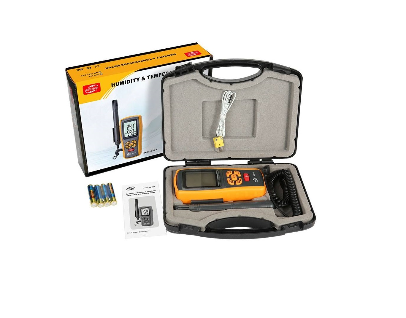 ترمومتر و رطوبت سنج محیطی بنتک BENETECH GM1361