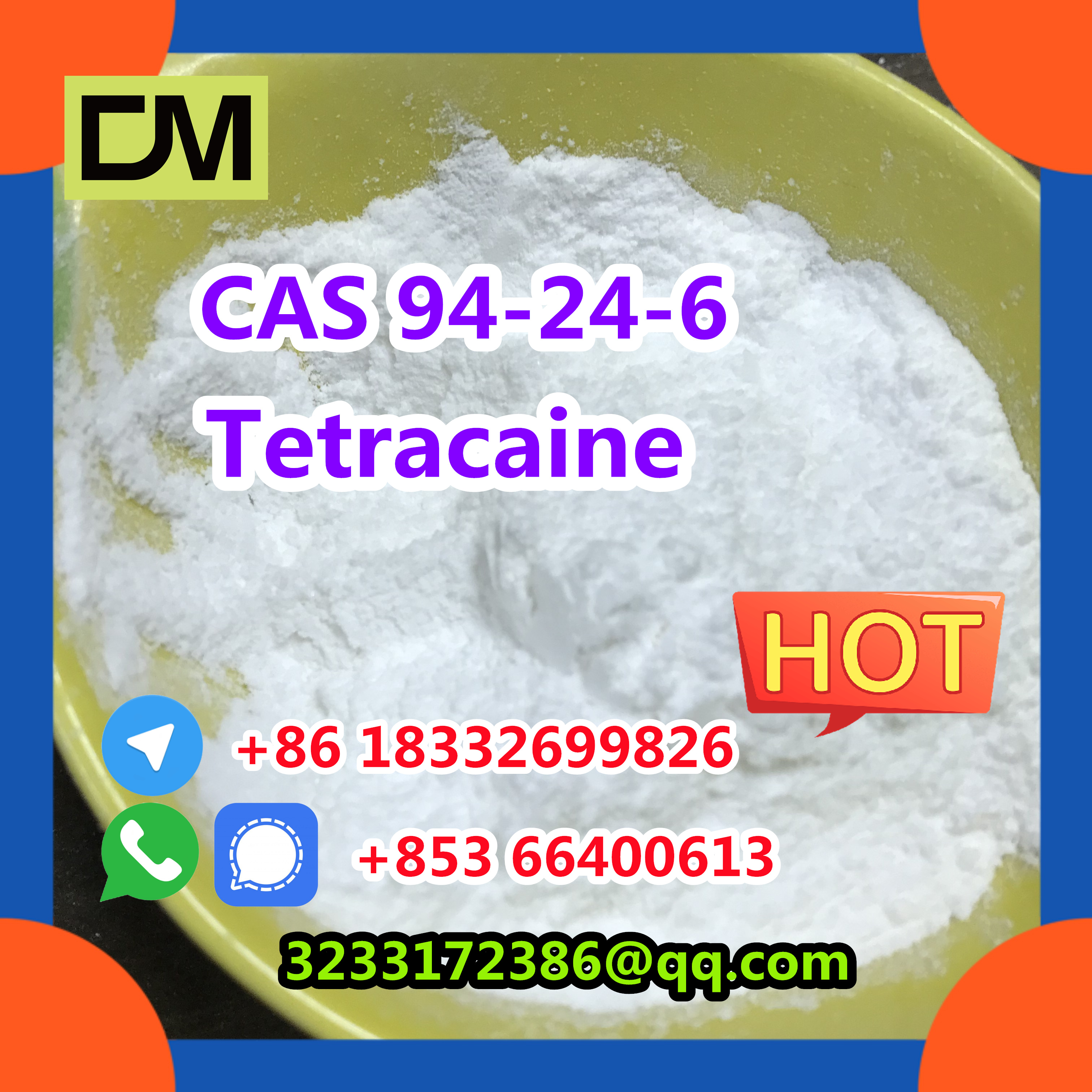 Factory Supply  CAS 94-24-6 High Quality Tetracaine