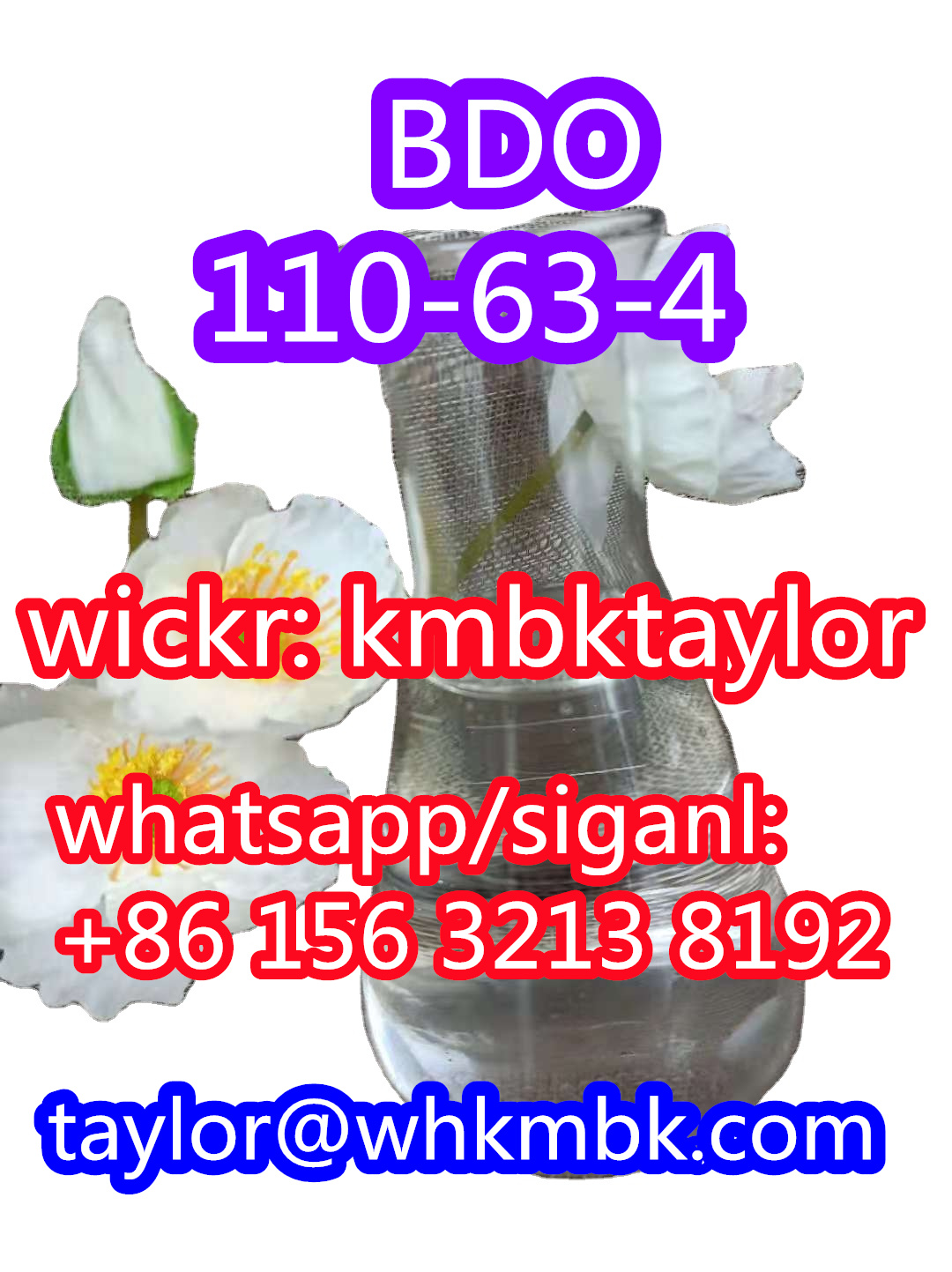 safe delivery Cas 110-63-4 GBL/BDO / 1, 4-Butanediol ,Wickr: kmbktaylor