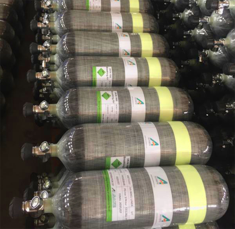 SCBA Carbon fiber composite air cylinder for firefighters