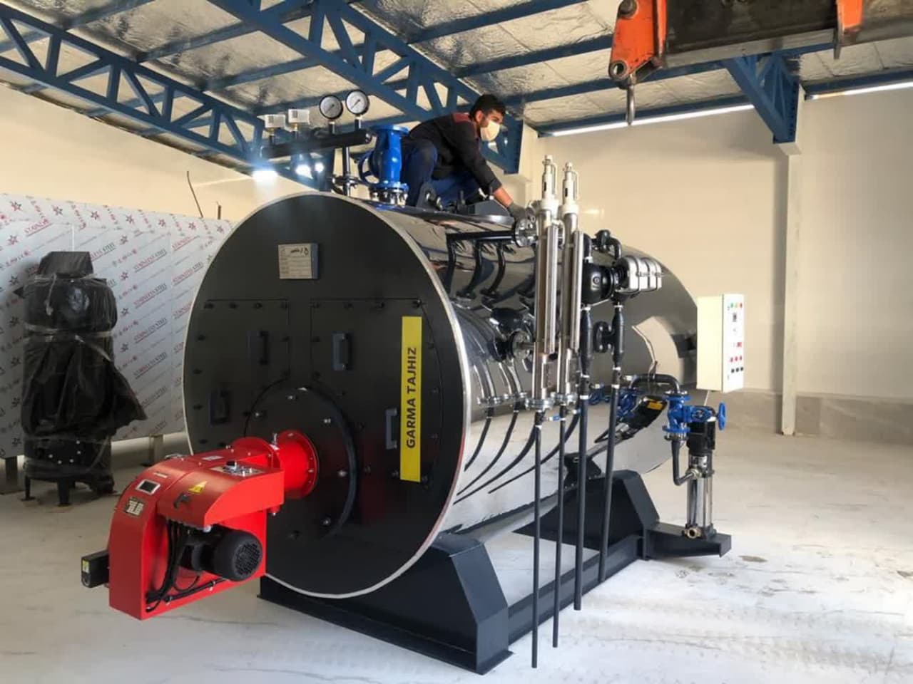 دیگ بخار 10 تن برساعت 