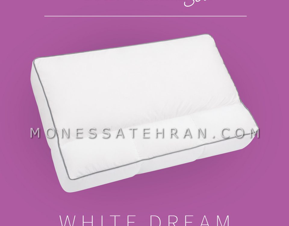 بالش پر مونسا مدل وایت دریم