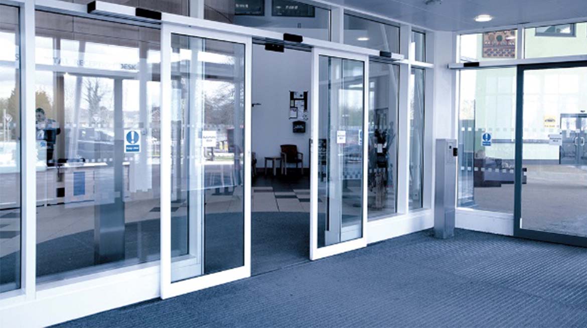 درب شیشه ای اتوماتیک خروج اضطراری