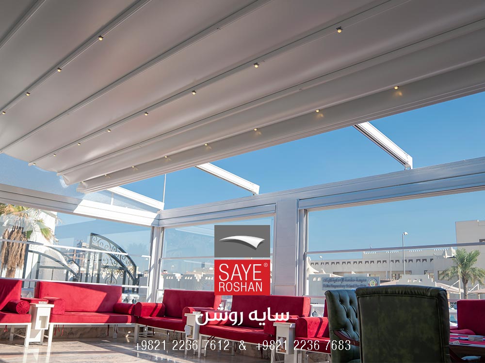 قیمت سقف متحرک پارچه ای