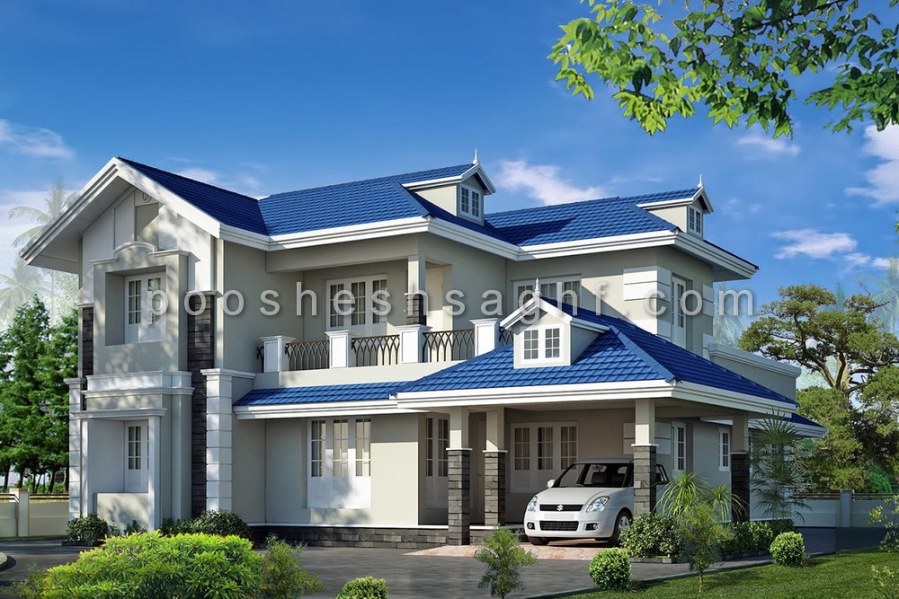 انواع پوشش سقف شیبدار 