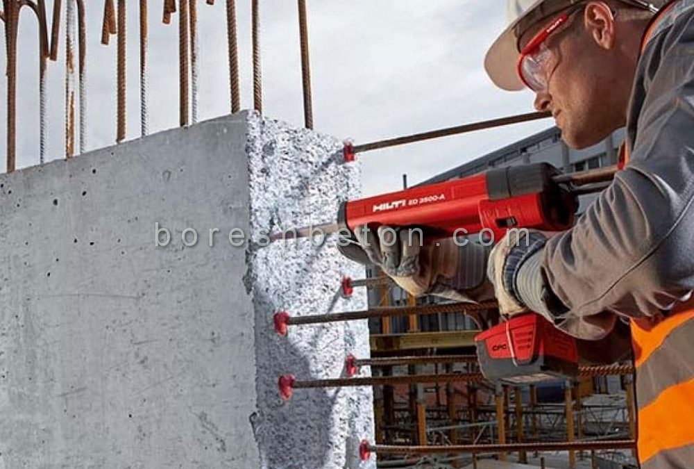 کاشت میلگرد در فونداسیون