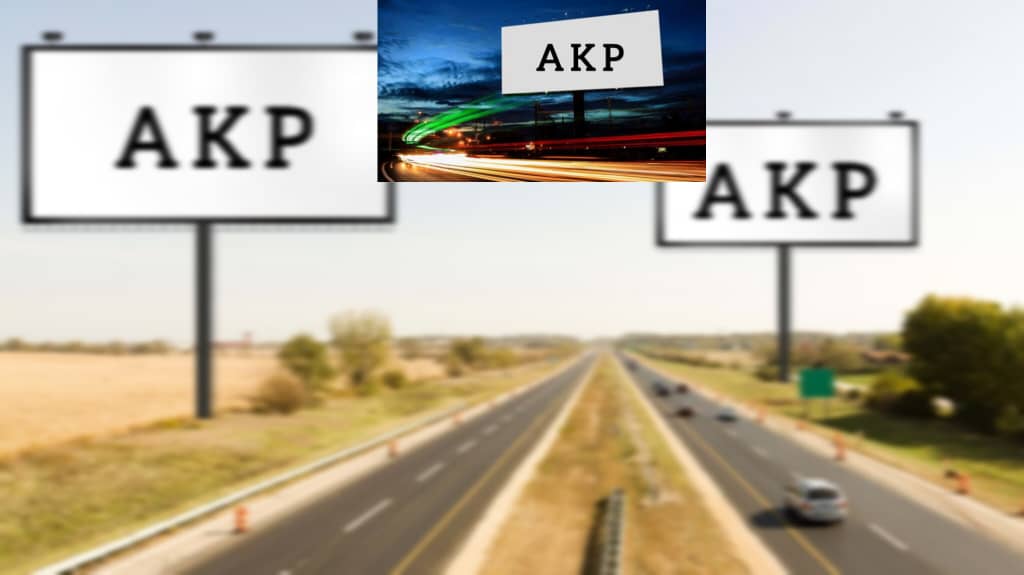 تبلیغات محیطی و رزو بیلبورد توسط AKP