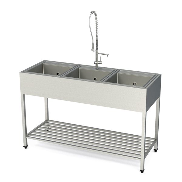 خرید سینک سه لگن با طول ۱۸۰ به صورت مستقیم از کارخانه