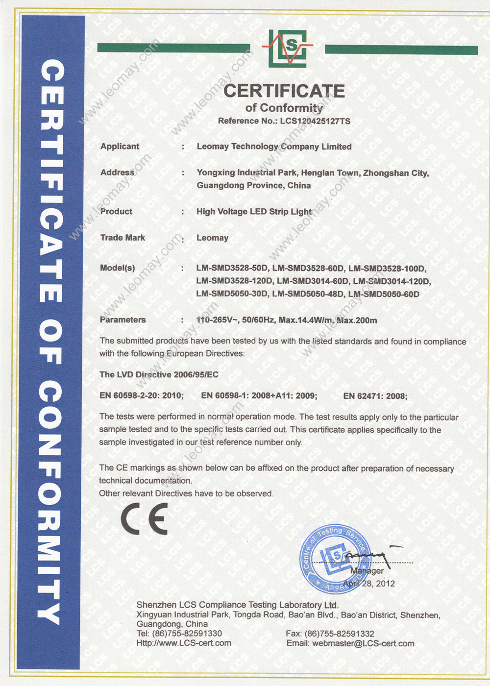 CE certification