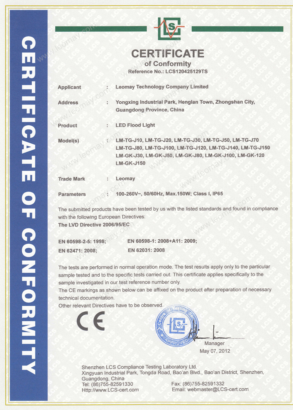CE certification