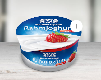 Strawberry cream yoghurt