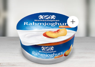 Creamed yoghurt peach