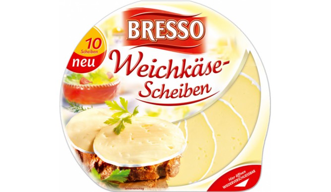 Bresso soft cheese slices
