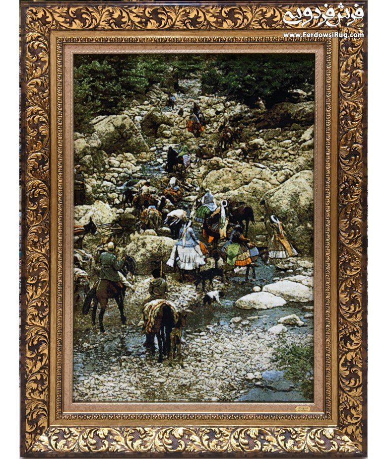 تابلوفرش دستبافت کوچ عشایر تبریز