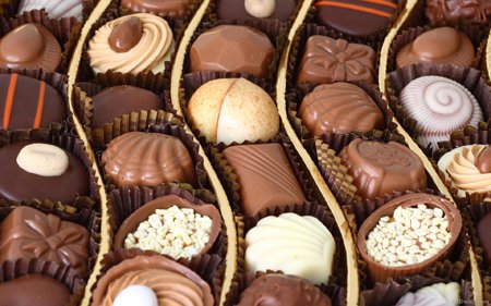 Different types of chocolates