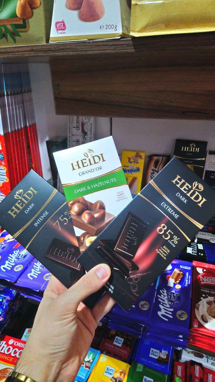 شکلات تلخ برند هایدی