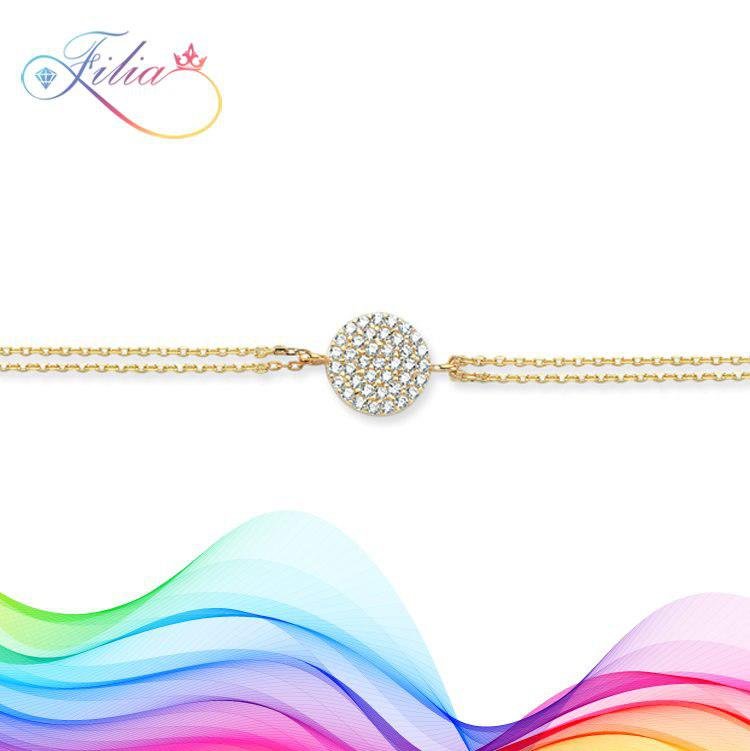 دستبند طلا 18k-750