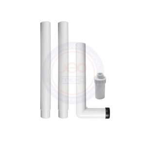 Three-piece pressure tube