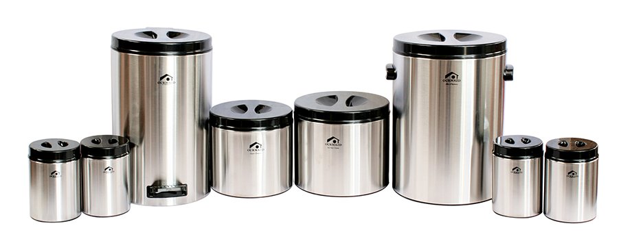 سرویس جهیزیه ۸ پارچه استیل درب مشکی