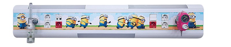 کنسول دیواری بالای سر بیمار مدل مگا I مناسب برای بخش کودکان