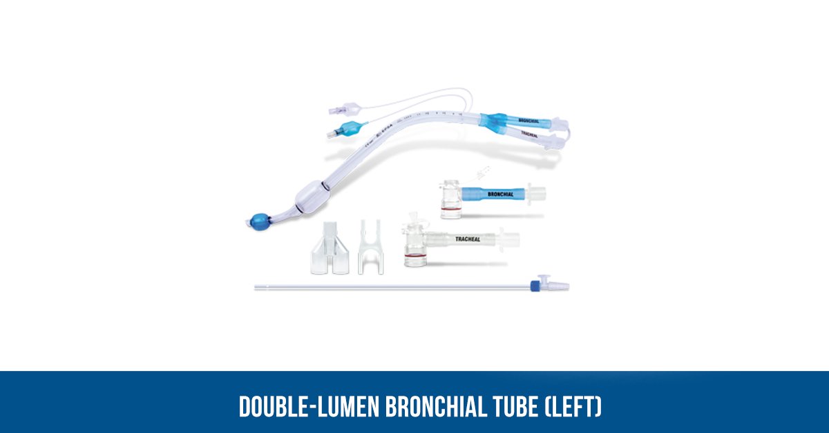 Double lumen bronchial tube (left)