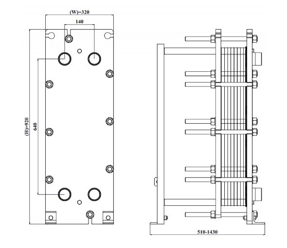 Plate heat exchanger M6
