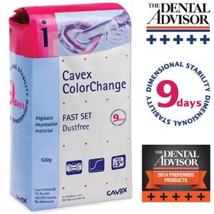 Smart alginate discoloration