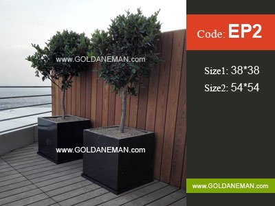 Modern fiberglass pot