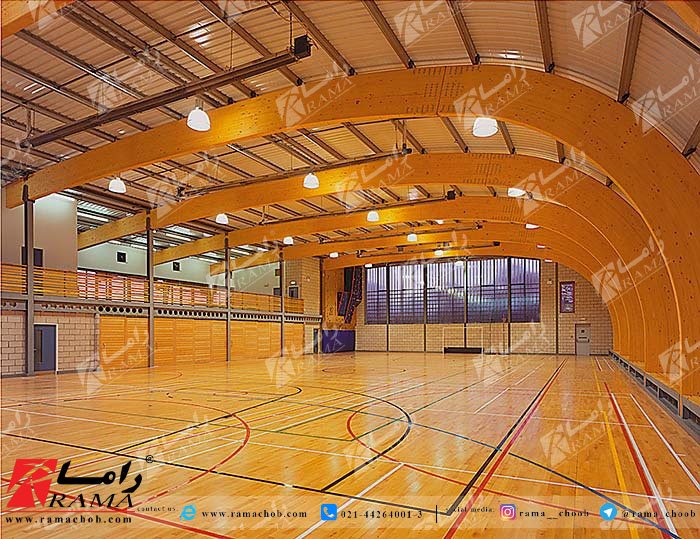 Sports hall flooring