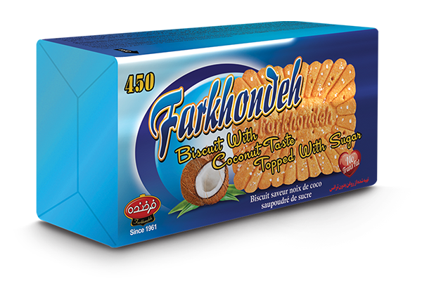 بیسکویت نارگیلی ۴۵۰ فرخنده