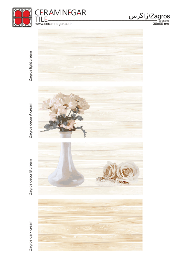 Zagros 30×60 cream shiny