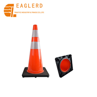 Reflective Soft PVC Traffic Cone for traffic safety