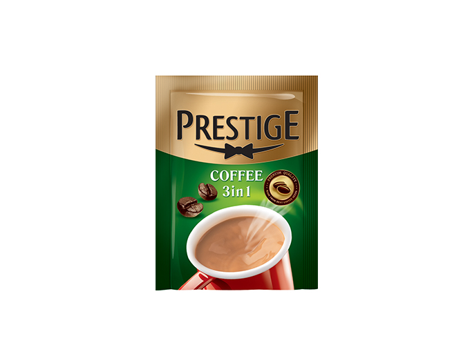 Prestige instant coffee powder with cream and sugar