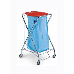 ترولی جمع آوری و حمل زباله bag holder trolley-8075