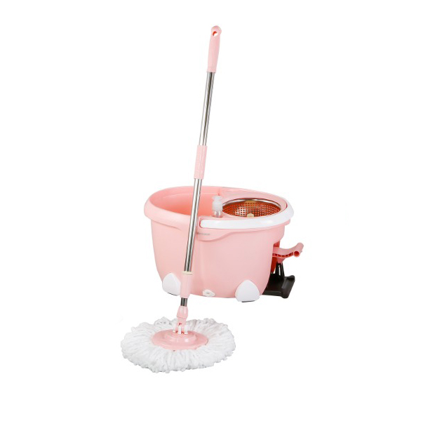 Rotating bucket and floor washer with pedals