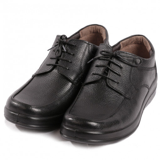 کفش مردانه ساترا چرمی با آستر مصنوعی و کفی طبی چرمی