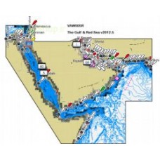 نقشه آبهای خلیج فارس تا دریای سرخ
