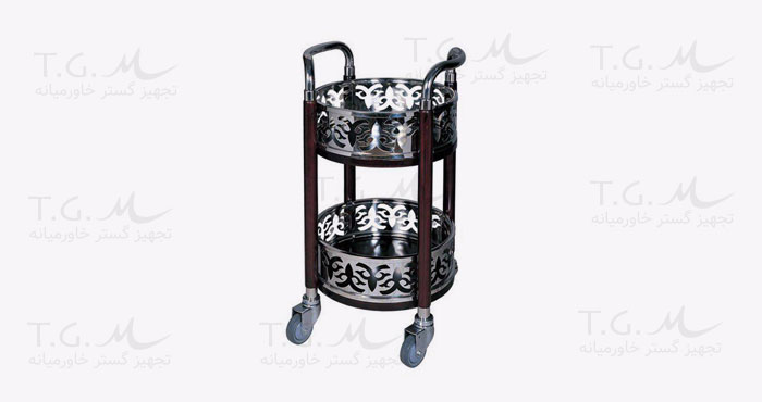 Double-decker drink trolley