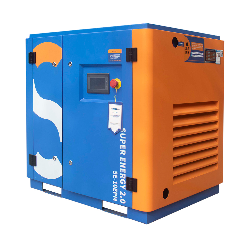 Oil lubricate screw air compressor series blue