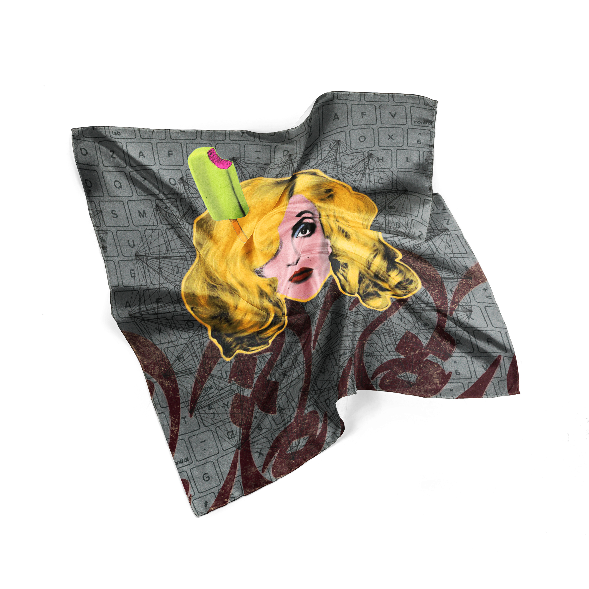 روسری تایپوگرافی_GHS007