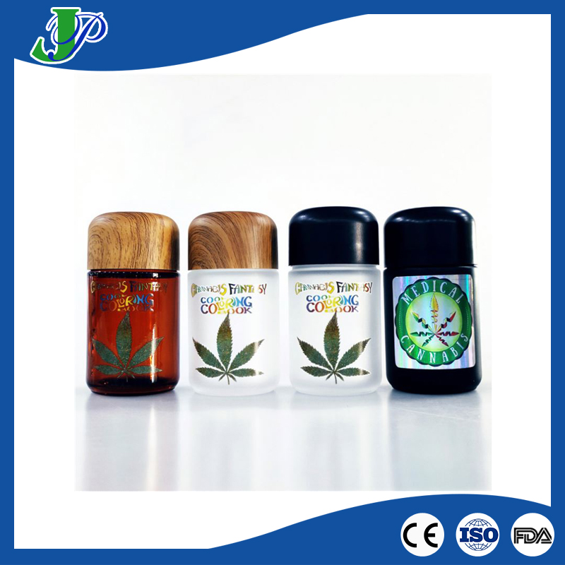 Custom Child resistant glass bottle child proof jar custom CBD packaging