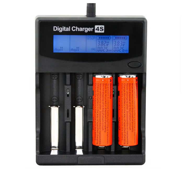 شارژر دیجیتال هوشمند جدید قدرتمند 4S 18650/16340/22650//26650/AAA/AA/C/SC 1.2V/3.7V