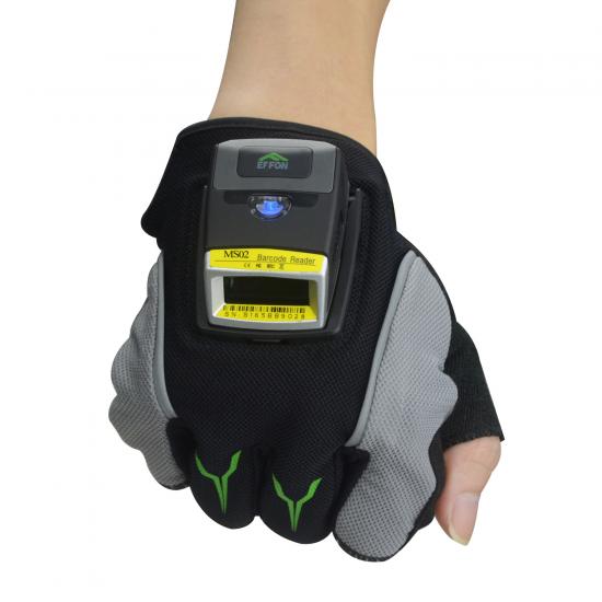 Wireless 1D Laser Glove Barcode Scanner MS02