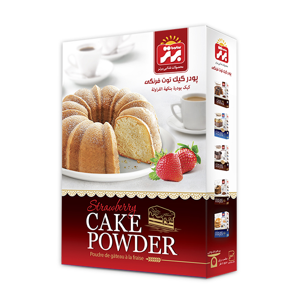 پودر کیک توت فرنگی ۴۵۰ گرم