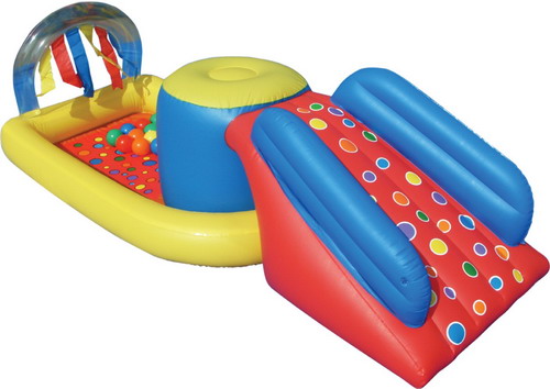 Inflatable trampoline, inflatable island