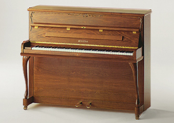 Pfeiffer Pianos Model 118 Chippendale Walnut