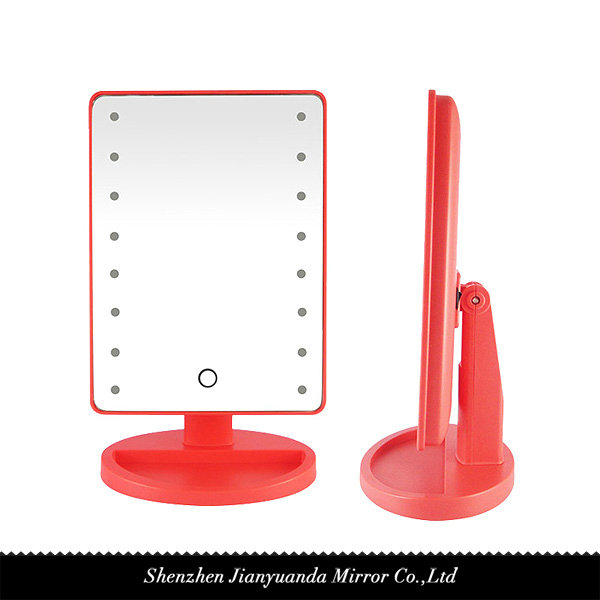 Single side desktop led vanity mirror