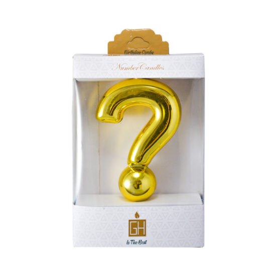 شمع کروم طلایی علامت سوال